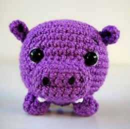 🦛 Hipopótamo Mini – Amigurumi Hecho a Mano