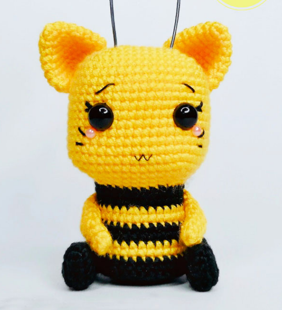 🐝💛 Gatita Abejita – Amigurumi Hecho a Mano