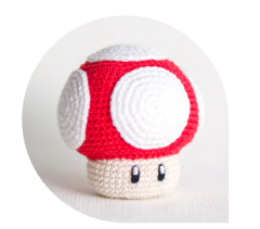 🍄 Hongo Super Mario – Amigurumi Hecho a Mano