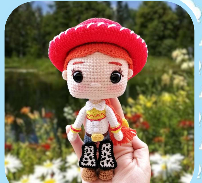 🤠🔴 Vaquerita Jessie – Amigurumi Hecho a Mano