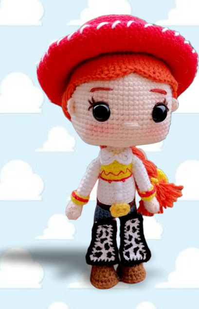 🤠🔴 Vaquerita Jessie – Amigurumi Hecho a Mano