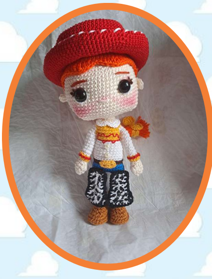🤠🔴 Vaquerita Jessie – Amigurumi Hecho a Mano