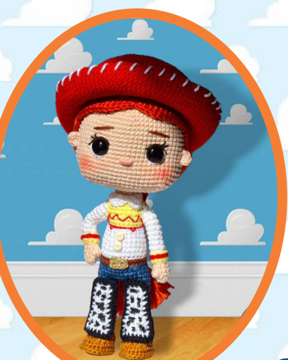 🤠🔴 Vaquerita Jessie – Amigurumi Hecho a Mano