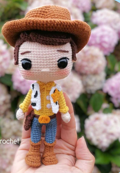 🤠🟤 Vaquero Woody – Amigurumi Hecho a Mano