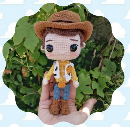 🤠🟤 Vaquero Woody – Amigurumi Hecho a Mano