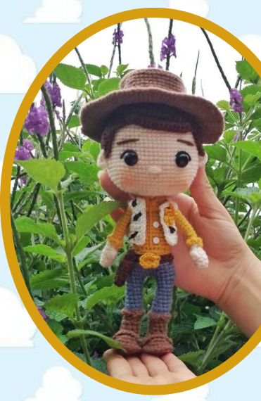 🤠🟤 Vaquero Woody – Amigurumi Hecho a Mano