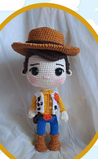🤠🟤 Vaquero Woody – Amigurumi Hecho a Mano