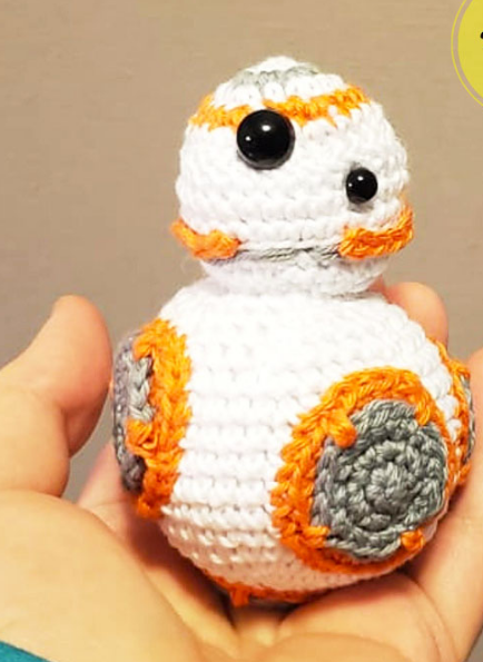 🤖🧡 Droid BB-8 – Amigurumi Hecho a Mano
