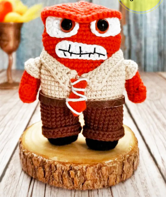 🔥😡 Furia – Amigurumi Hecho a Mano