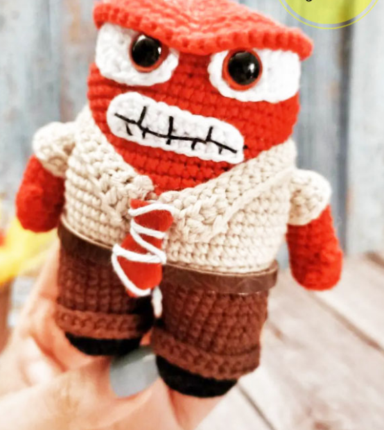 🔥😡 Furia – Amigurumi Hecho a Mano