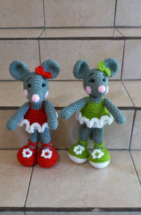 🐭 Ratita Bailarina – Amigurumi Hecho a Mano