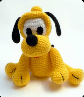 🐶 Pluto – Amigurumi Personaje Hecho a Mano