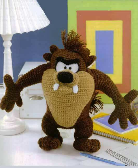 🌪️ Taz – Amigurumi Personaje Hecho a Mano