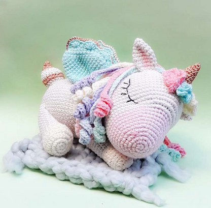 🦄 Unicornio Pastel con Alas – Amigurumi Hecho a Mano