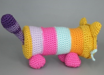 🐱 Amigurumi Gatito Multicolor – Hecho a Mano