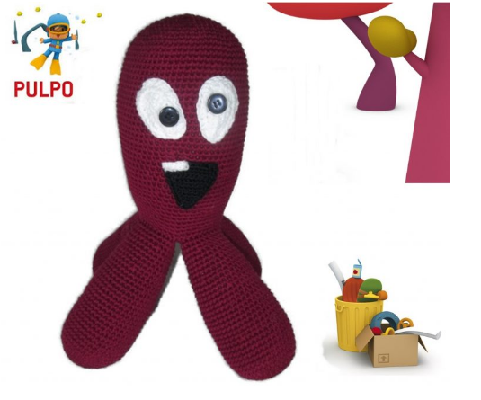 🐙 Amigurumi Pulpo de Pocoyó – Hecho a Mano