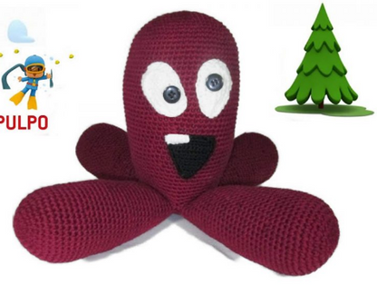 🐙 Amigurumi Pulpo de Pocoyó – Hecho a Mano
