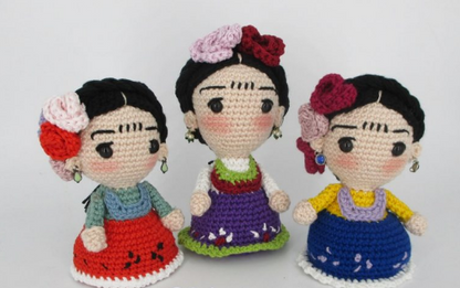 🎨 Amigurumi Frida Kahlo – Hecho a Mano