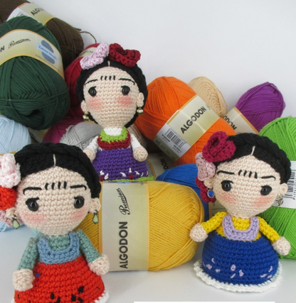 🎨 Amigurumi Frida Kahlo – Hecho a Mano