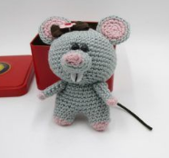 🐭 Ratoncita con Lazo – Amigurumi Hecho a Mano