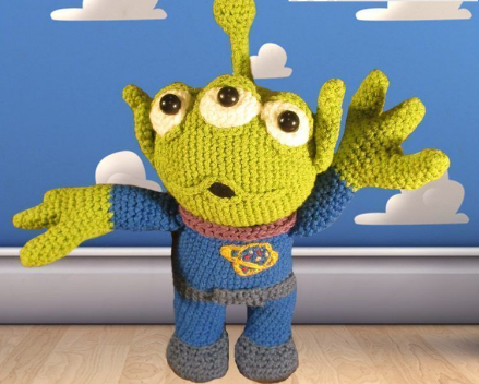 👽 Alien de Toy Story – Amigurumi Hecho a Mano