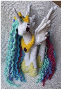 🦄 Princesa Celestia – Amigurumi Hecho a Mano