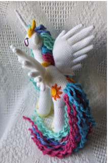 🦄 Princesa Celestia – Amigurumi Hecho a Mano