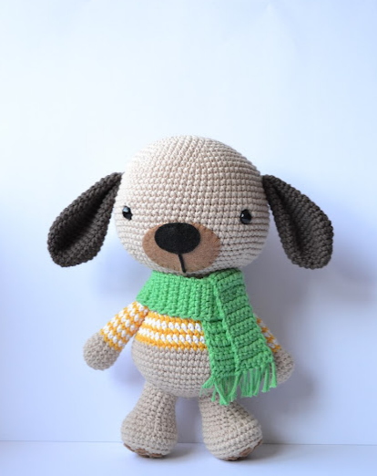 🐶 Perritos con Bufanda – Amigurumi Hecho a Mano