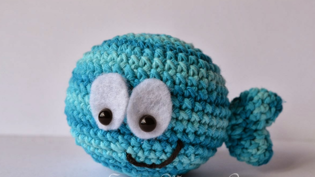 🐟 Pececillo Azul – Amigurumi Hecho a Mano
