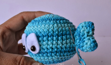 🐟 Pececillo Azul – Amigurumi Hecho a Mano