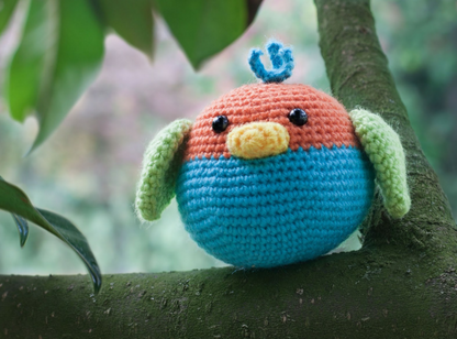 🐦 Pajarito de Colores – Amigurumi Hecho a Mano