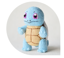 🐢 Squirtle Pokémon – Amigurumi Hecho a Mano