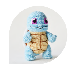 🐢 Squirtle Pokémon – Amigurumi Hecho a Mano