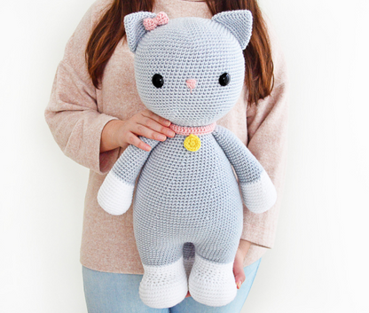 🐱 Gatita XL – Amigurumi Hecho a Mano