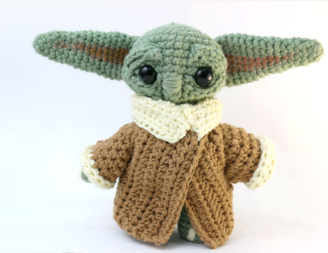 🌌 Amigurumi Baby Yoda (Grogu) – Hecho a Mano