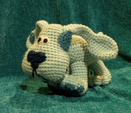🐾 Amigurumi Perrito Azul – Hecho a Mano