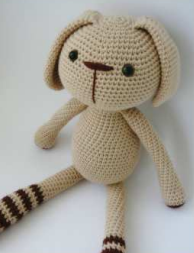 🐇 Conejito Beige con Bufanda – Amigurumi Hecho a Mano
