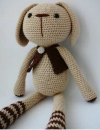 🐇 Conejito Beige con Bufanda – Amigurumi Hecho a Mano