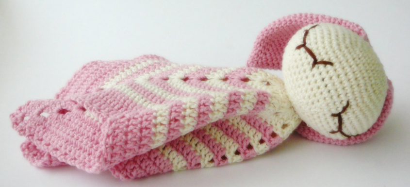 🍼 Conejito Manta de Apego – Amigurumi Hecho a Mano