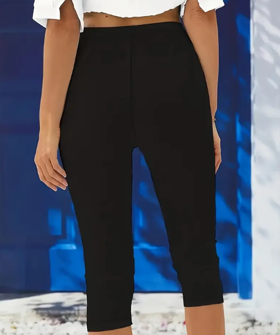 🖤 Pantalón Deportivo Ajustado 3/4