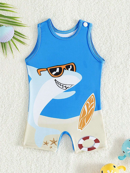 🦈 Traje de Baño Bebé “Shark Beach”