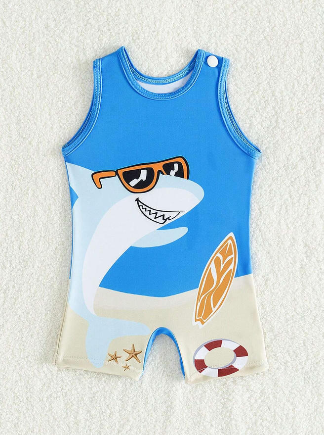 🦈 Traje de Baño Bebé “Shark Beach”
