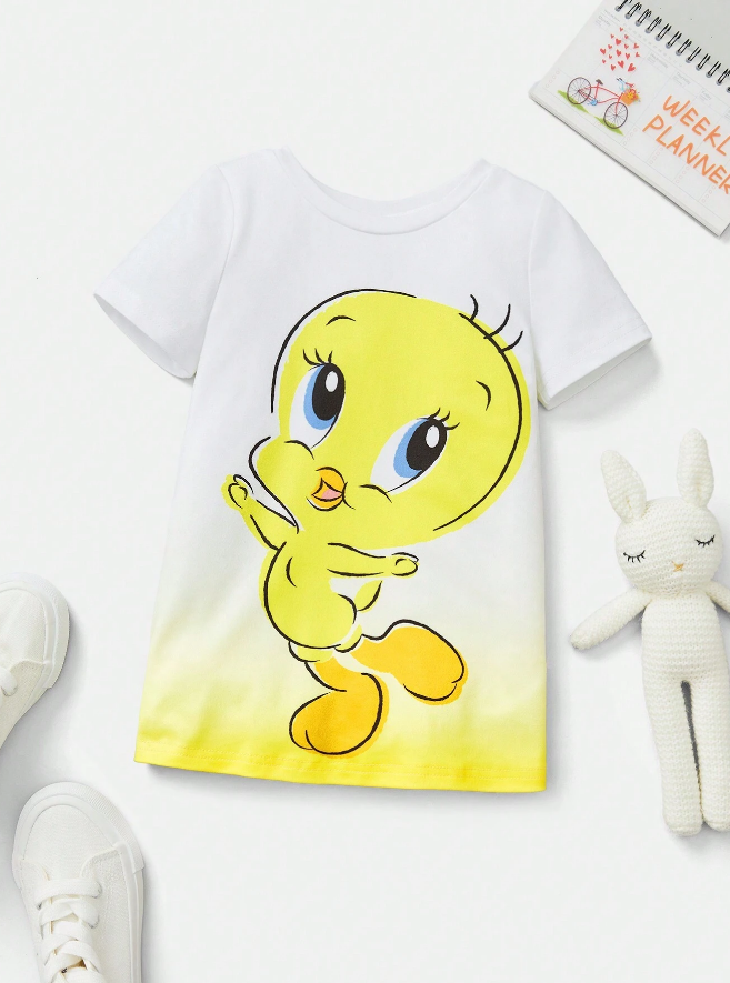 🐥 Vestido Bebé “Tweety Sunshine”