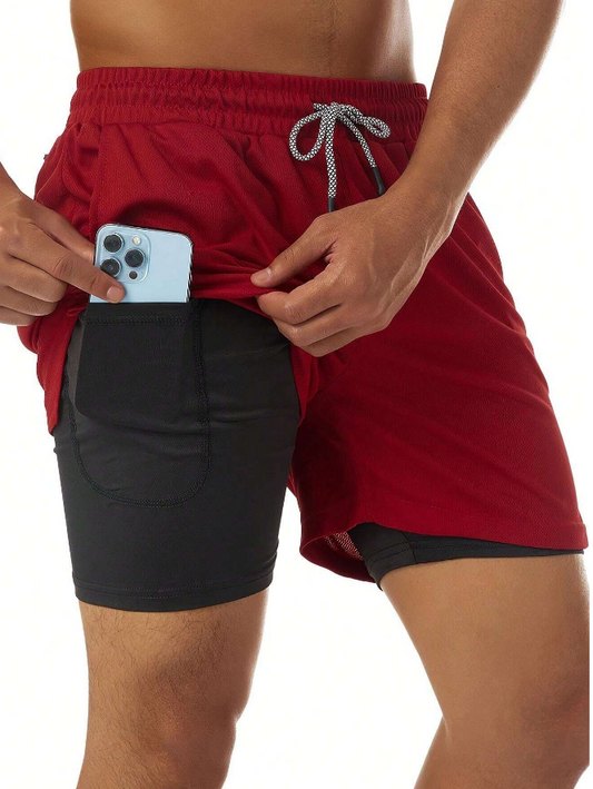 🏃‍♂️ Shorts Deportivos 2 en 1 Hombre