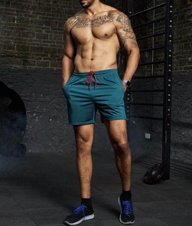 🔵 Shorts Deportivos Hombre – “GYM WEAR”