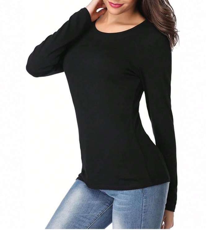 🖤 Camiseta de Manga Larga para Mujer