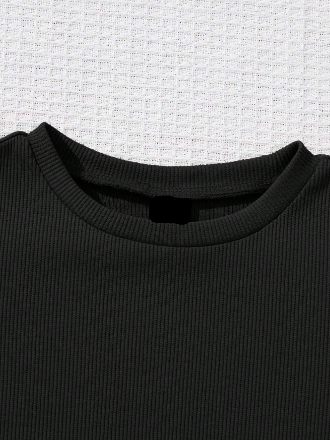 🖤 Top Infantil – Volantes Romántico