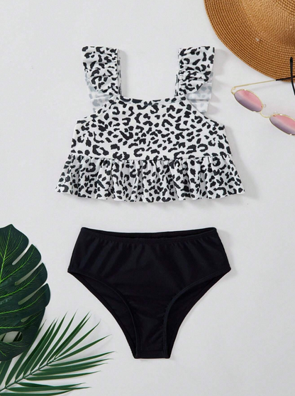 🐆 Bikini Infantil – Estilo Festival Choco-L