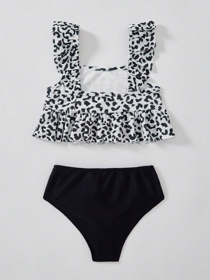 🐆 Bikini Infantil – Estilo Festival Choco-L