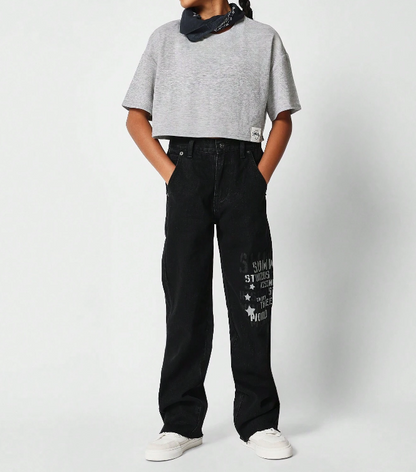 👕 Camiseta Esencial Infantil – Corte Ceñido + Manga de Codo